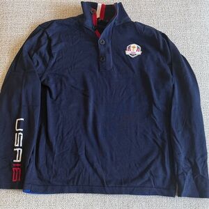 Polo Ralph Lauren Navy Blue Sweatshirt with USA Embroidery